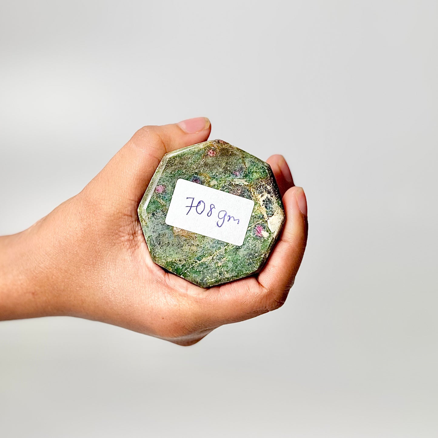 Eight Facet Ruby Fuchsite Tower – 708g - Vivid Colour & Harmonised Form
