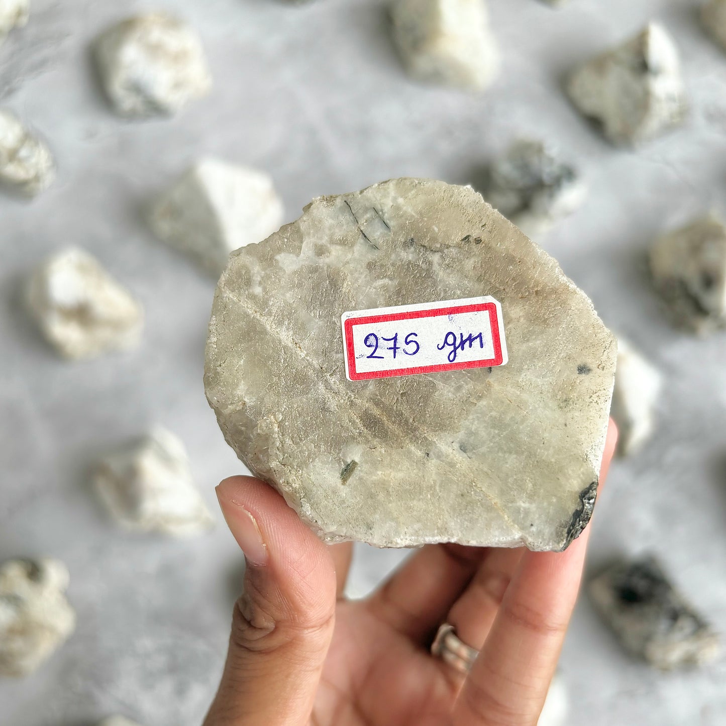 Rainbow Moonstone Raw with Polished Point - 275 Gm | Cultivates Compassion & empathy