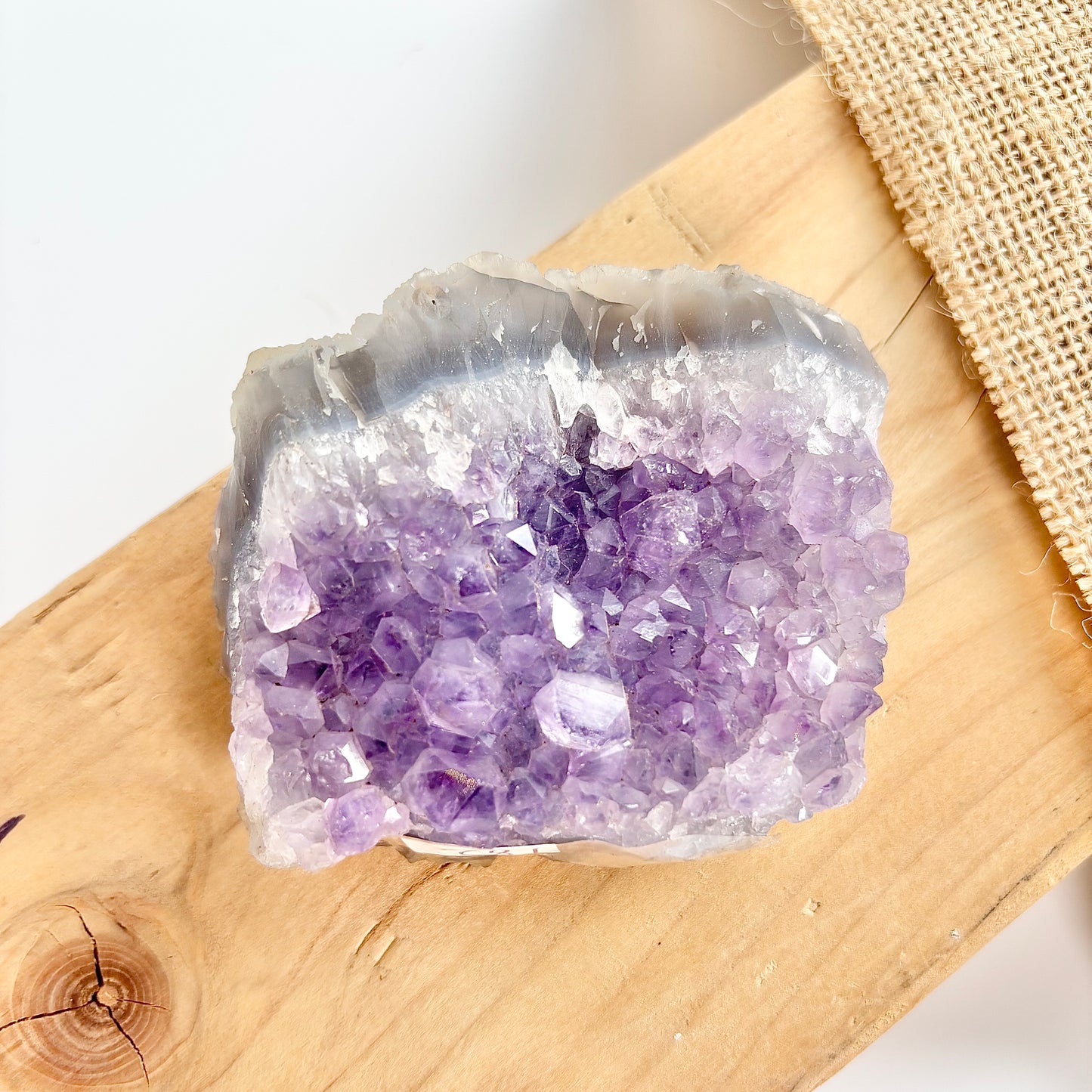 Amethyst Cluster - 182 Gm | Helps activating Third Eye & Psychic abilities