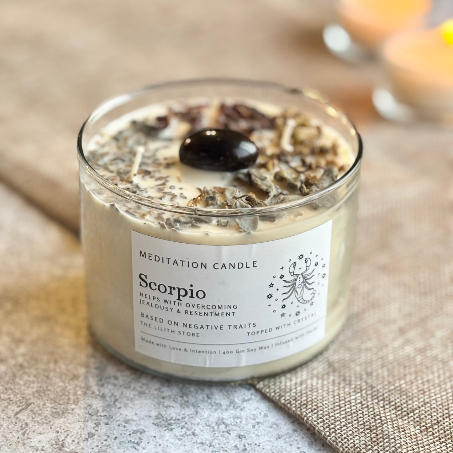 Scorpio Zodiac Soy Intention Candle | 400 Gm
