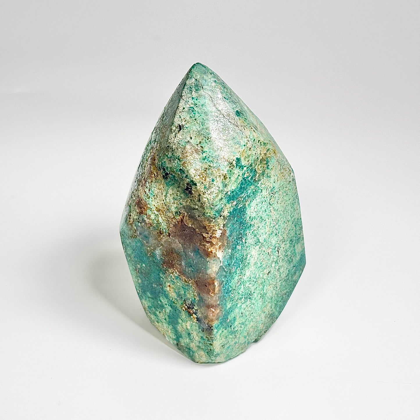 Green Chrysocolla Freeform 326g - Calm Emotions • Empower Communication • Connect with Divine Feminine