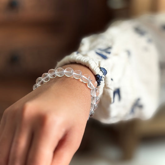Clear Quartz Beads Bracelet - 8mm | Amplify the Energies