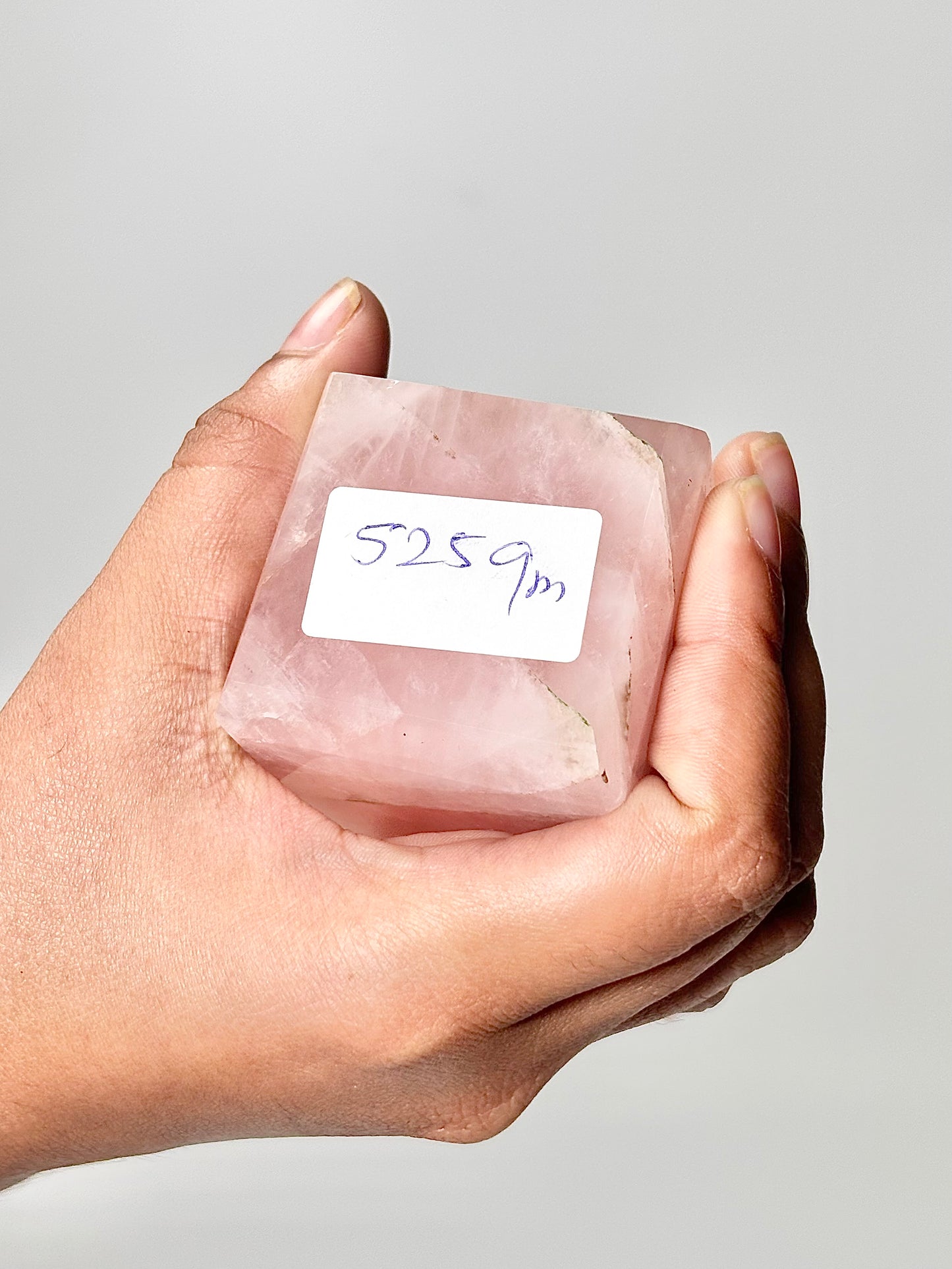 Four Facet Rose Quartz Tower – 525g - Soft Elegance & Balanced Design