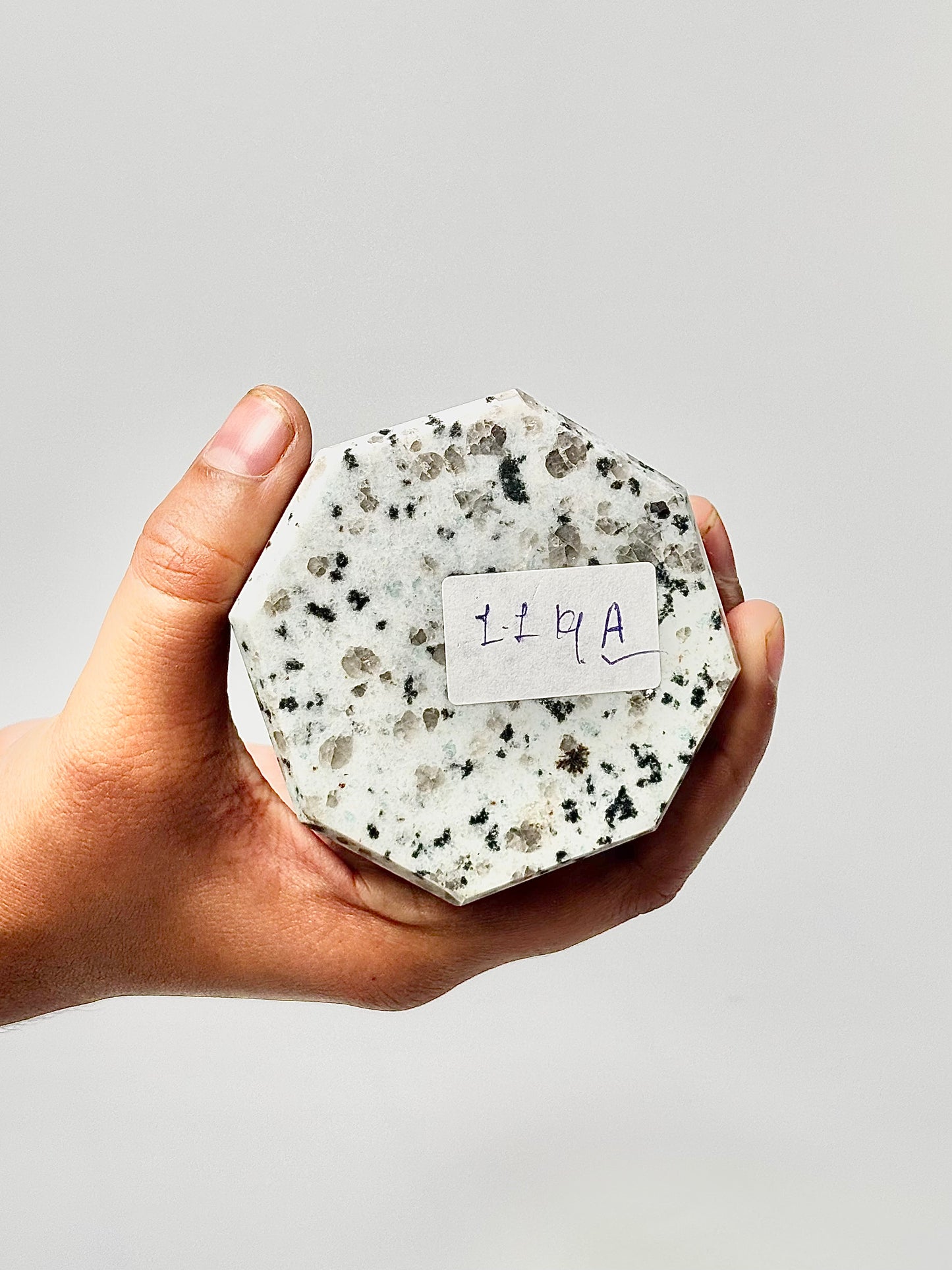 Eight Facet Indian Dalmatian Jasper Tower – 1.1 Kg - (A) Playful Elegance & Balanced Design