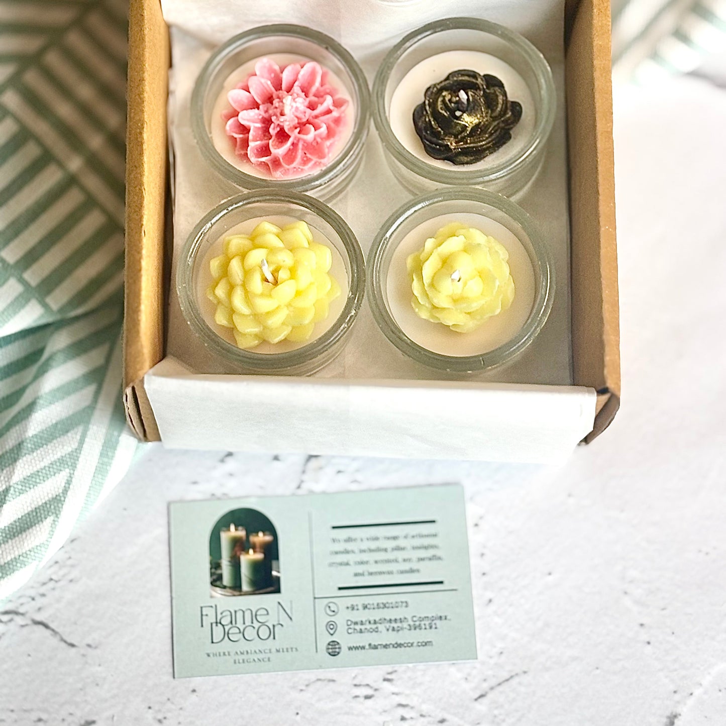 Mini Glass Soy Scented Tealights