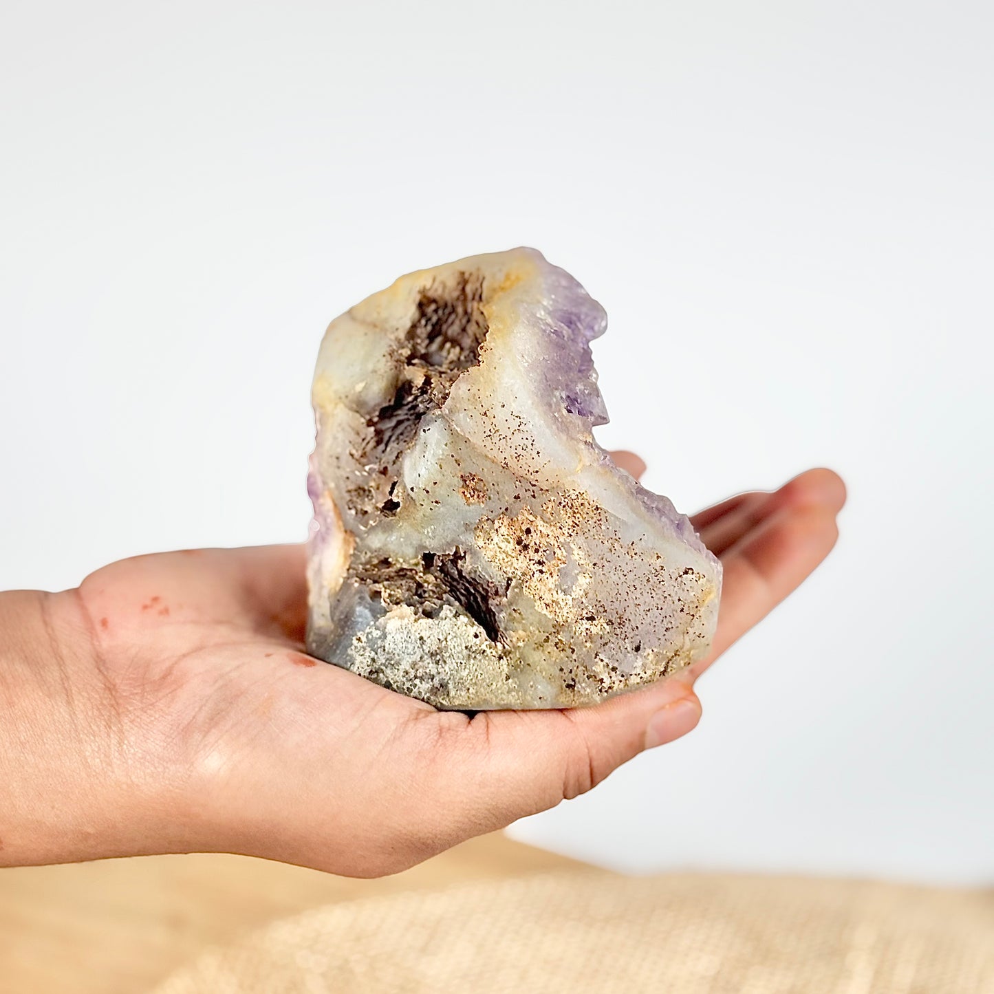 Amethyst Cluster - 324 Gm | Helps activating Third Eye & Psychic abilities