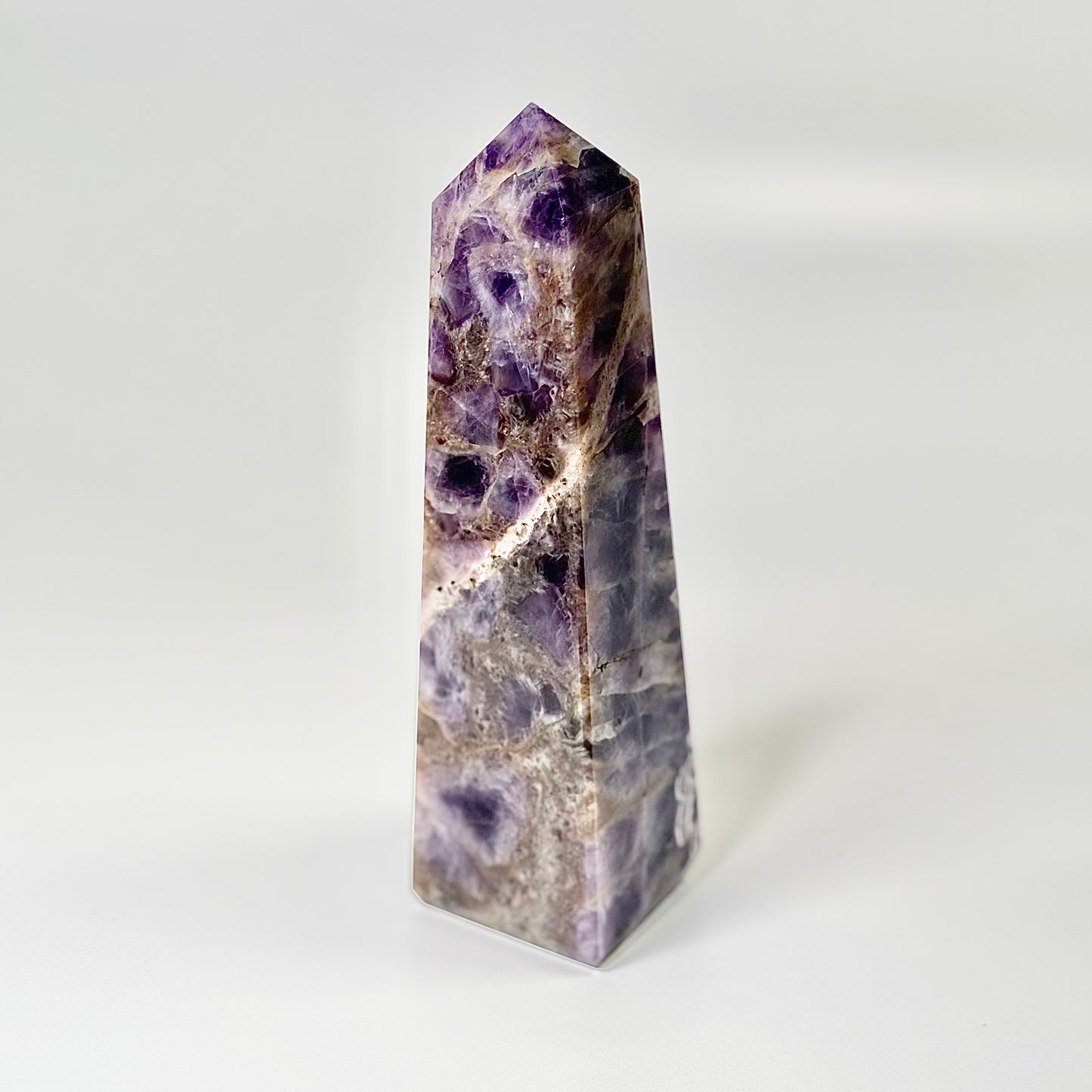 Four Facet Chevron Amethyst Tower – 870g - Amplified Intuition & Focused Healing