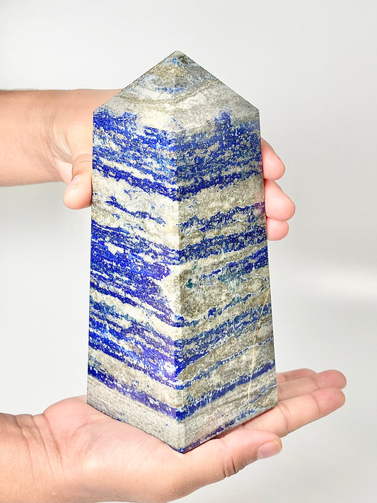 Four Facet Lapis Lazuli Tower – 1.6kg - Truth, Wisdom & Inner Power