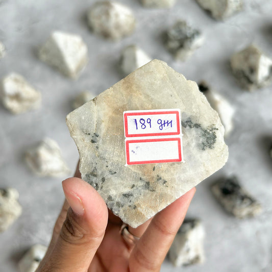 Rainbow Moonstone Raw with Polished Point - 189 Gm | Cultivates Compassion & empathy