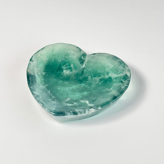 Green Fluorite Heart Bowl