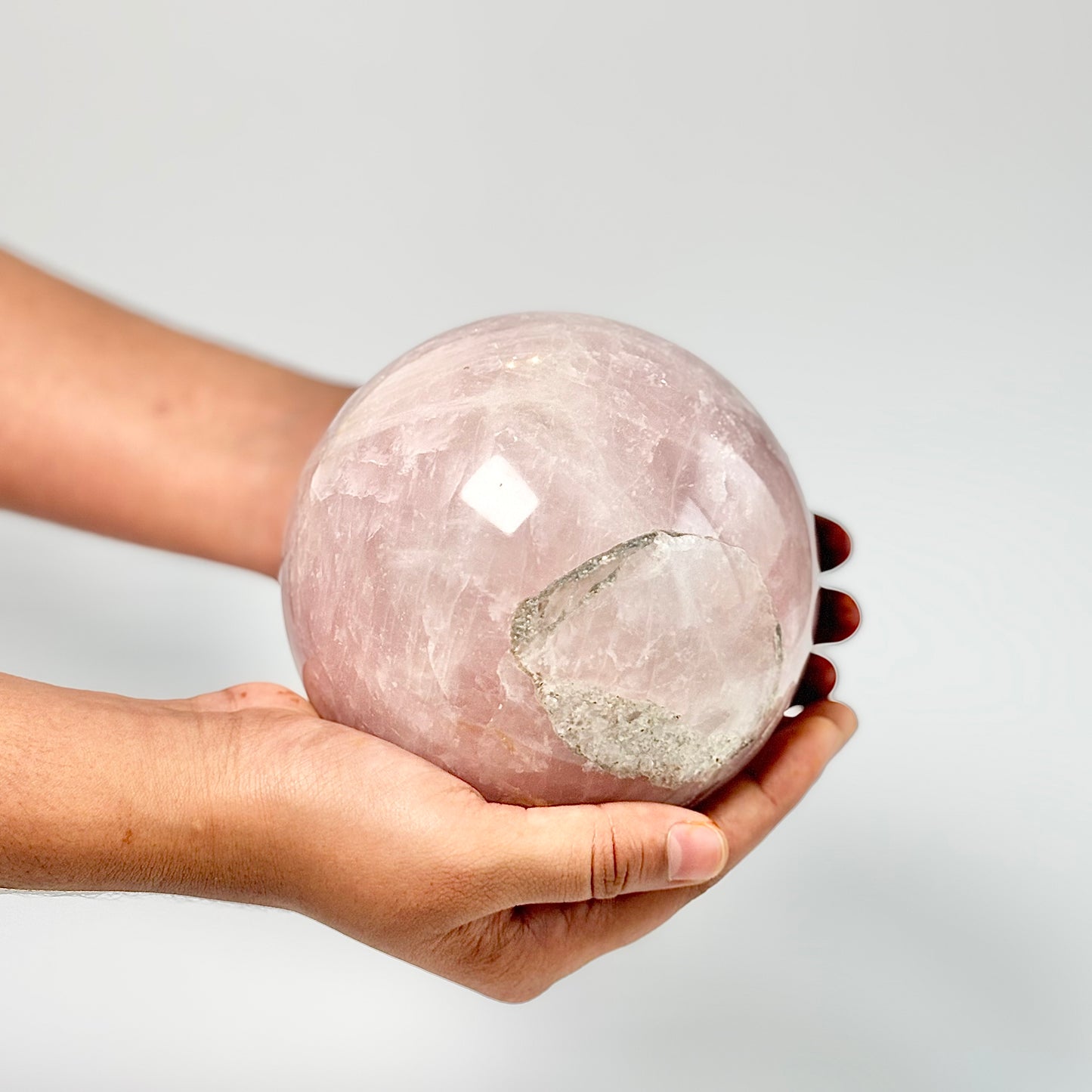 Rose Quartz XL Sphere - 1.8 Kg | Stone of Love & Self Love