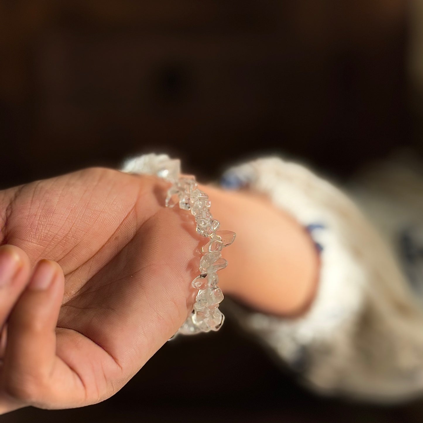 Clear Quartz chips Bracelet | Amplify the Energies
