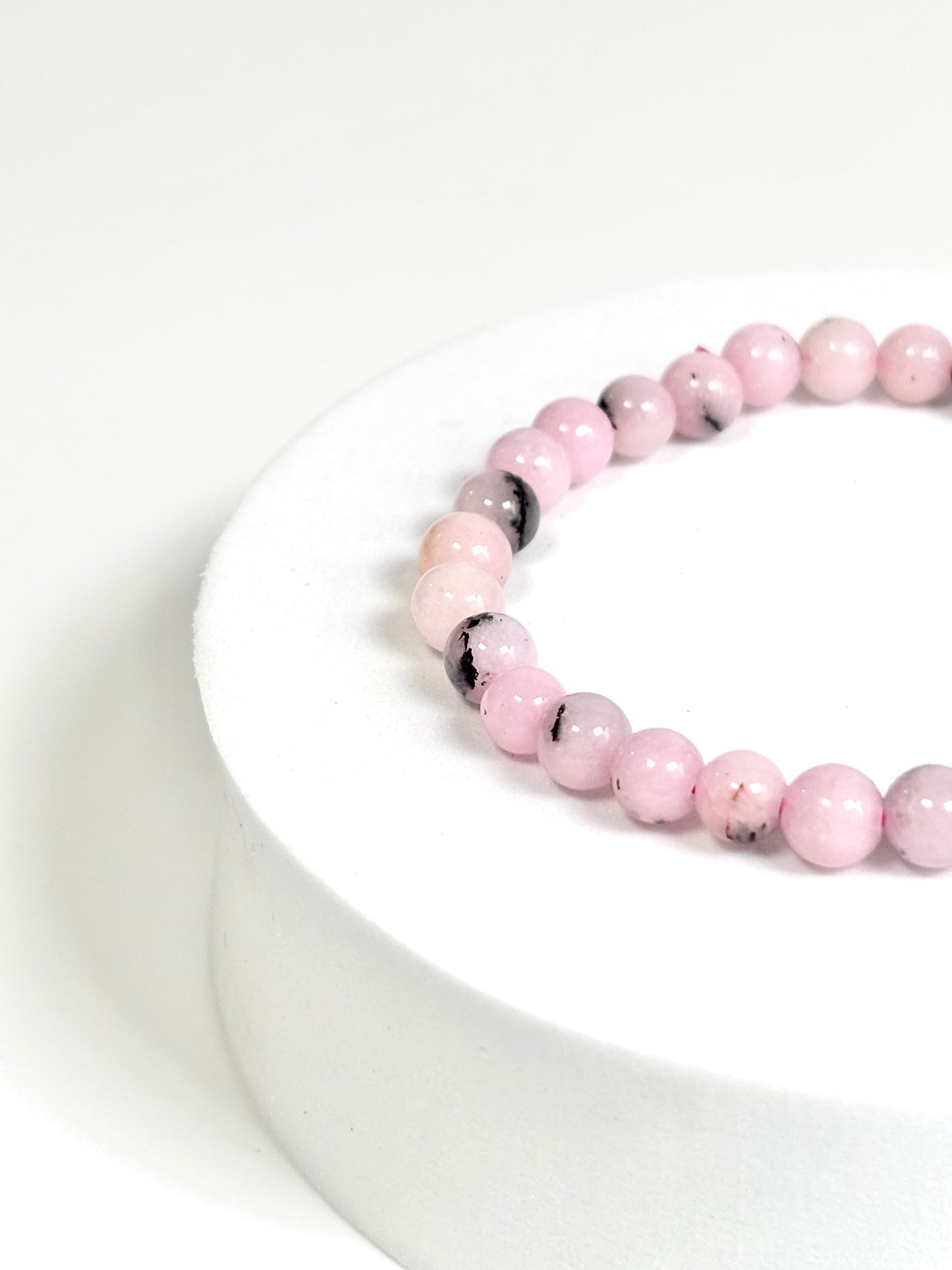 Pink Opal Bead Bracelet - 6mm | Calm