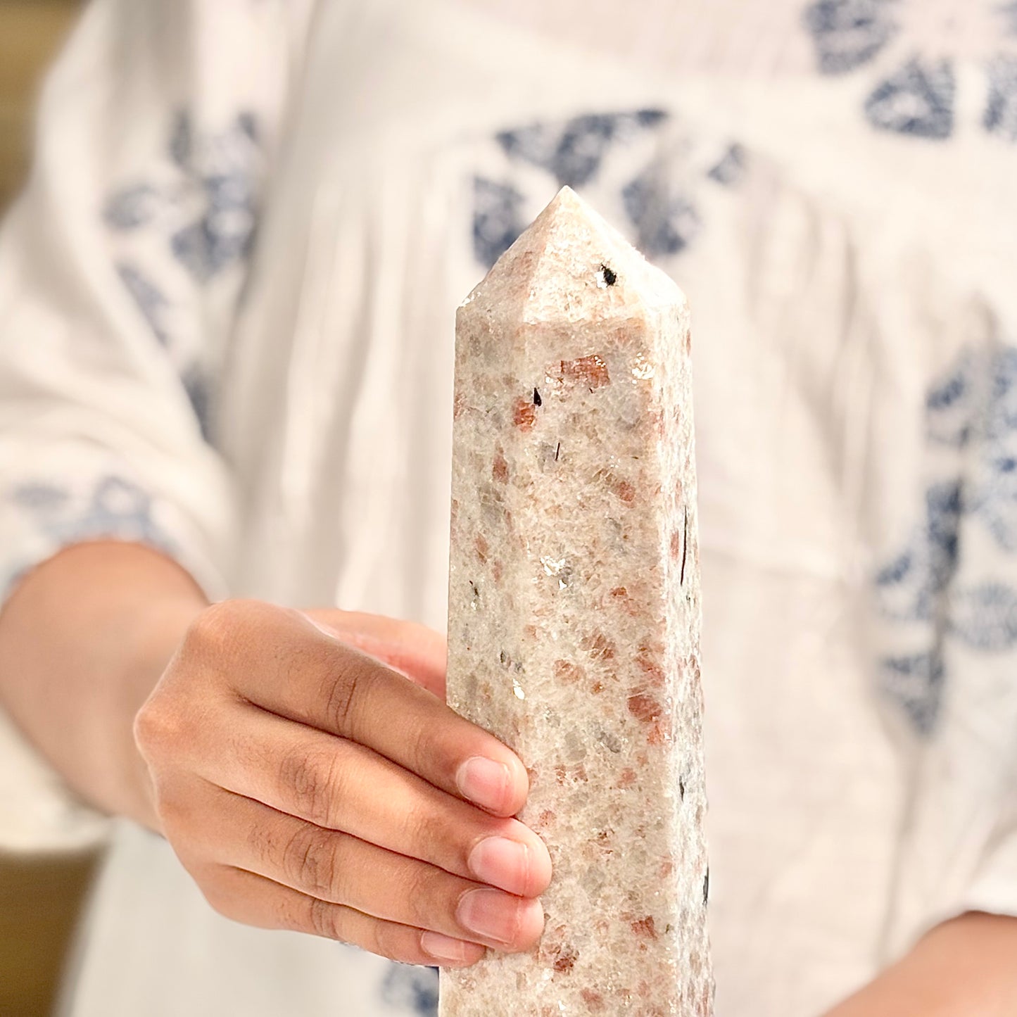 Sunstone Six-Facet Tower – 791 Gm - Ignit Joy • Embrace Confidence • Manifest Positivity