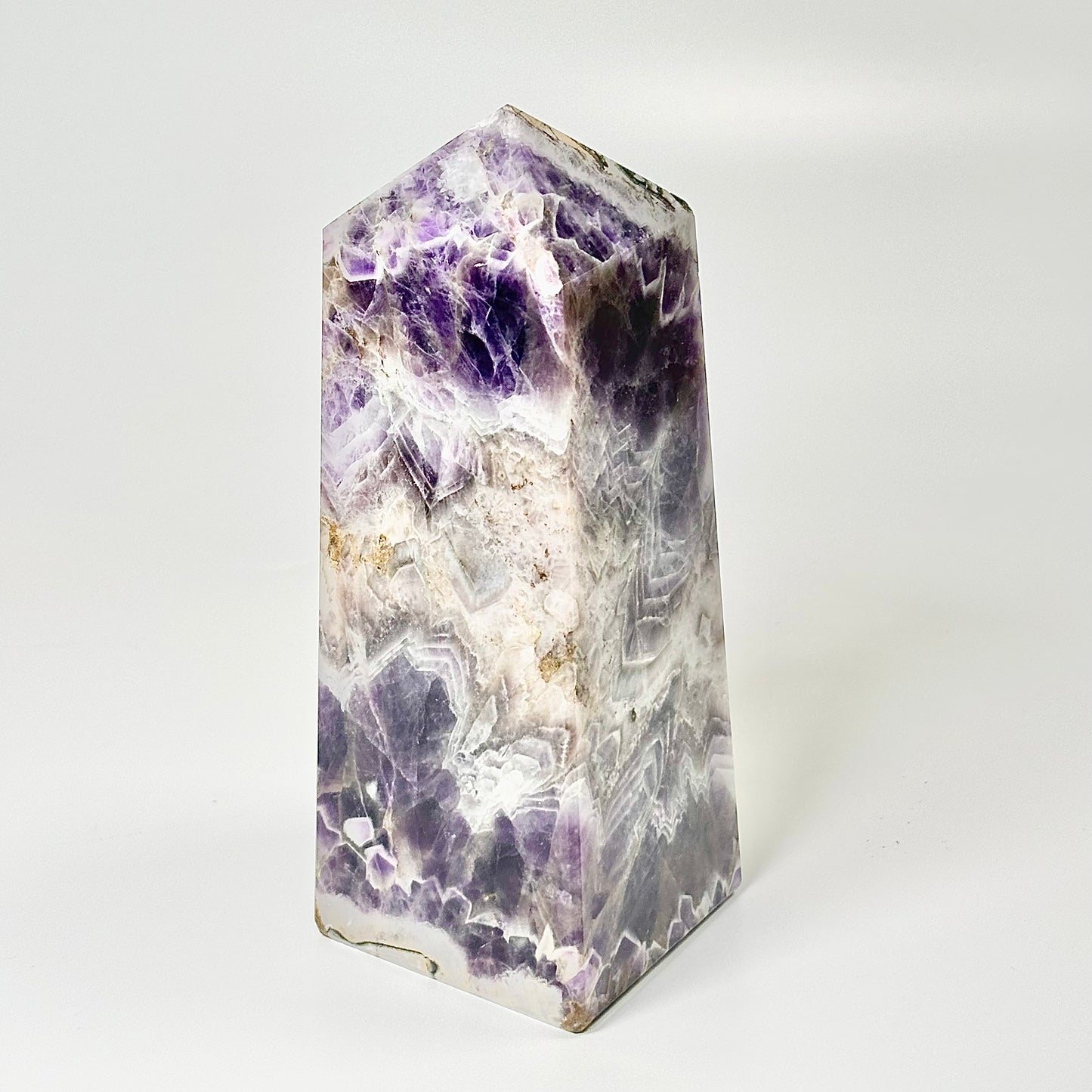 Four Facet Chevron Amethyst Tower – 1150g - Amplified Intuition & Focused Healing