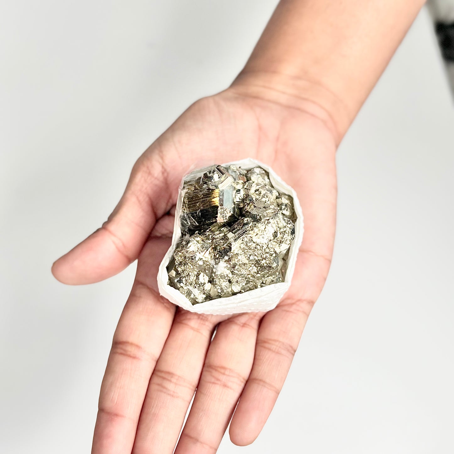 Peruvian Pyrite Cluster – 178g -Golden Brilliance & Striking Presence