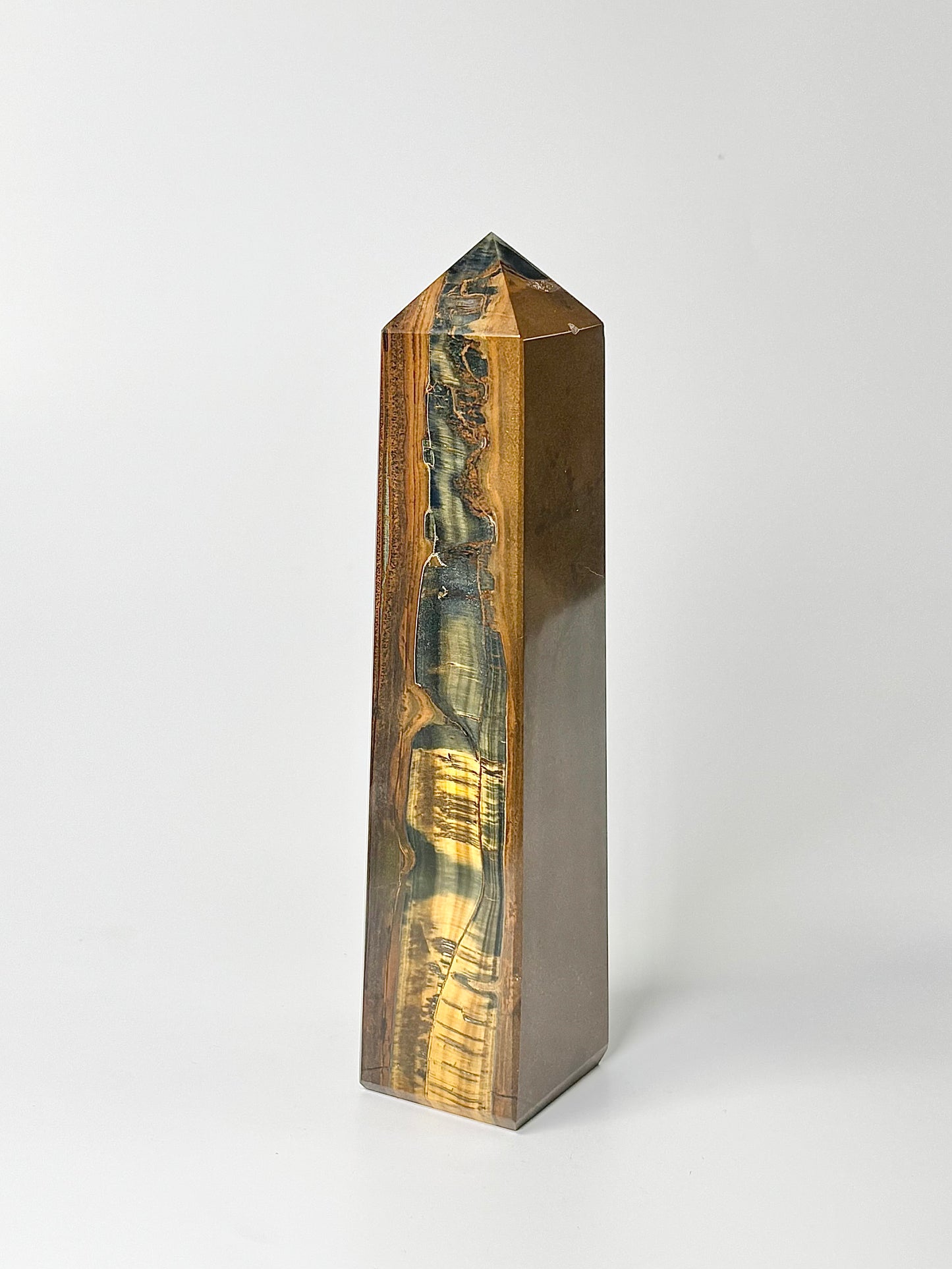 Four Facet Tiger’s Eye Tower – 692g - Focus, Confidence & Style