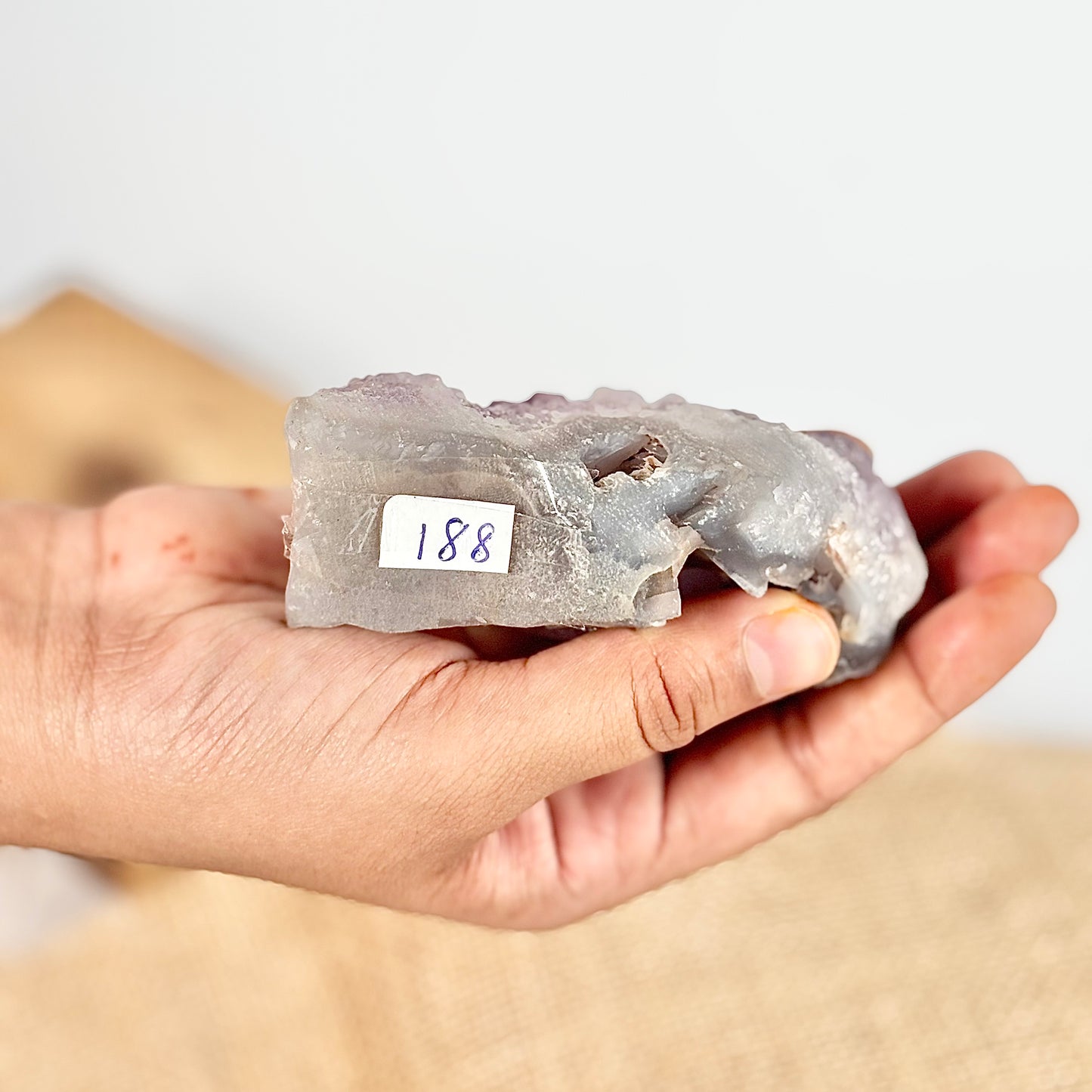Amethyst Cluster - 188 Gm | Helps activating Third Eye & Psychic abilities