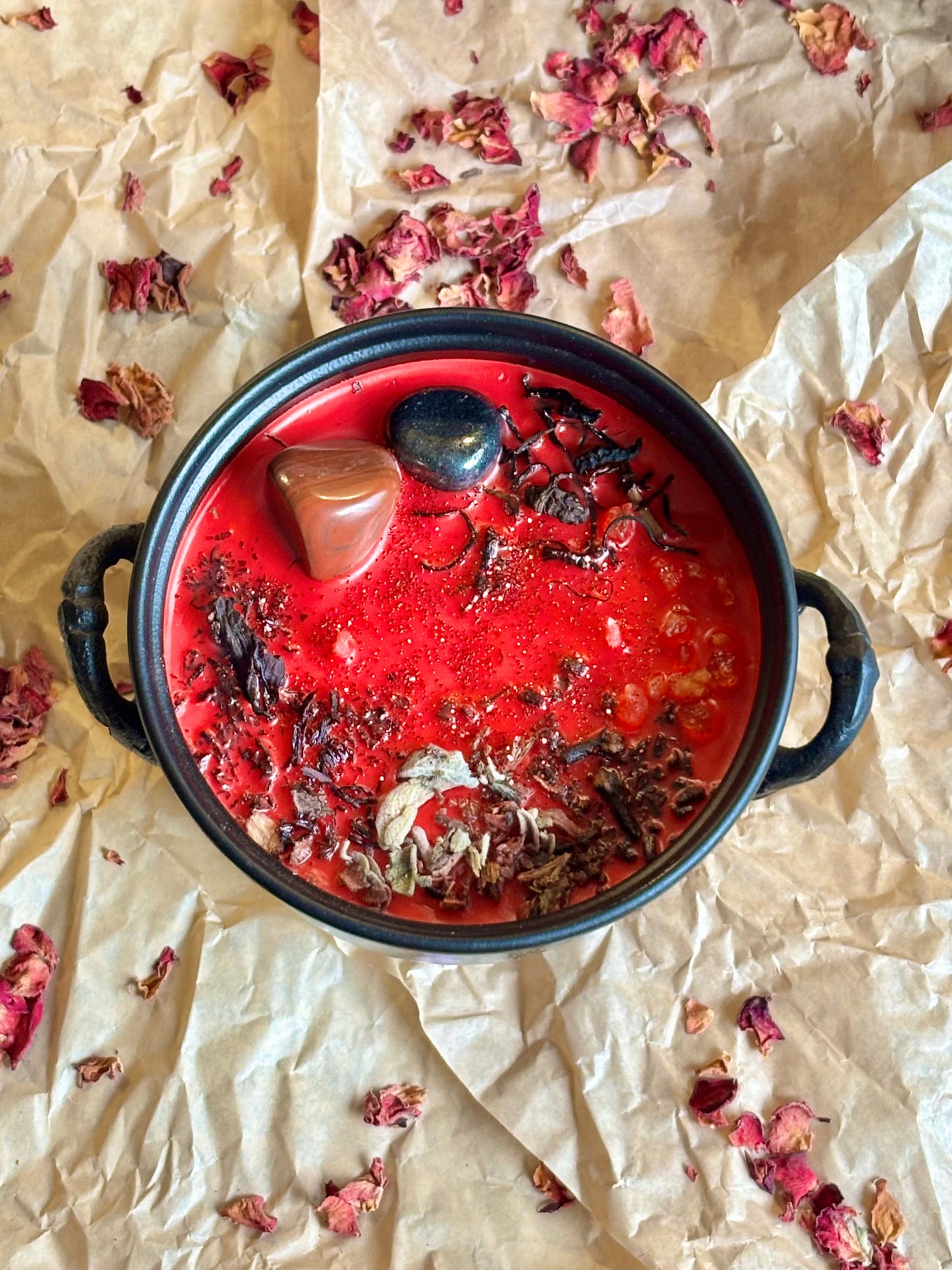 Grounding & Protection Goddess Gaia print Cauldron Candle - 200 Gm