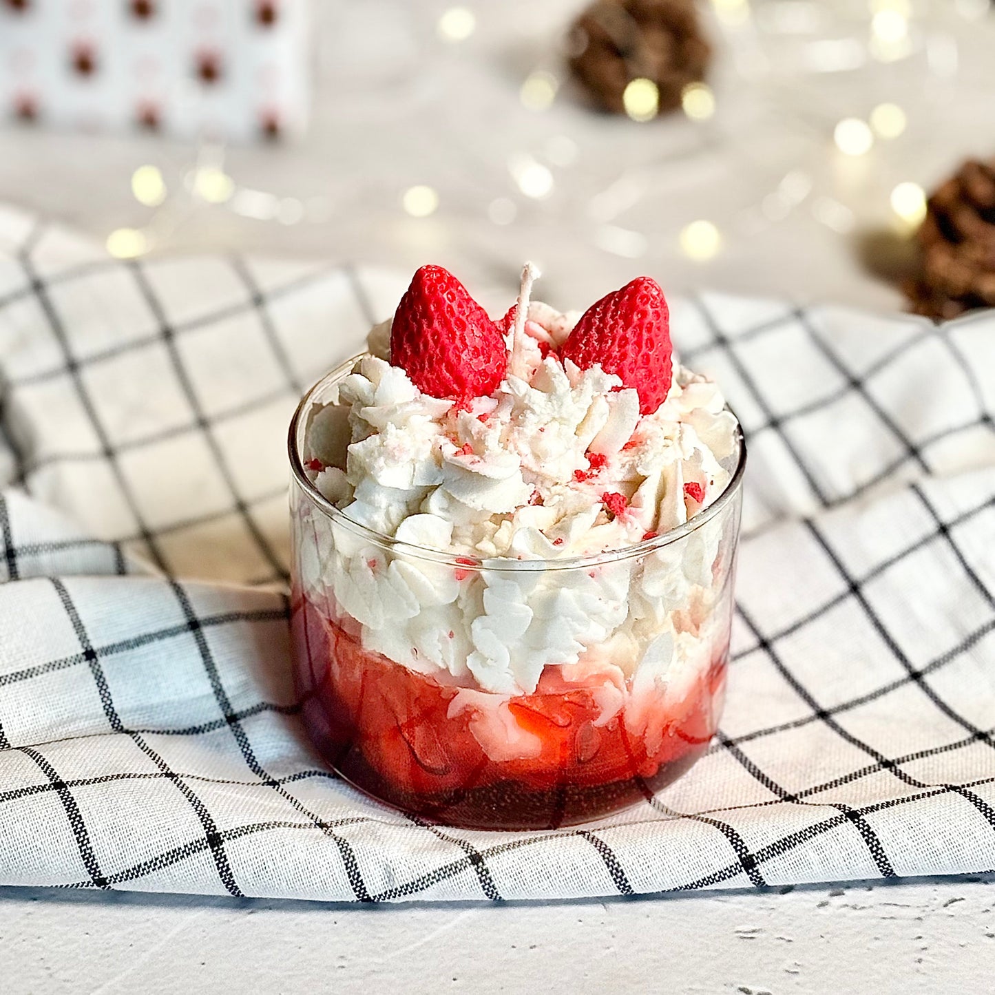 Strawberry Dessert Soy Scented Candle
