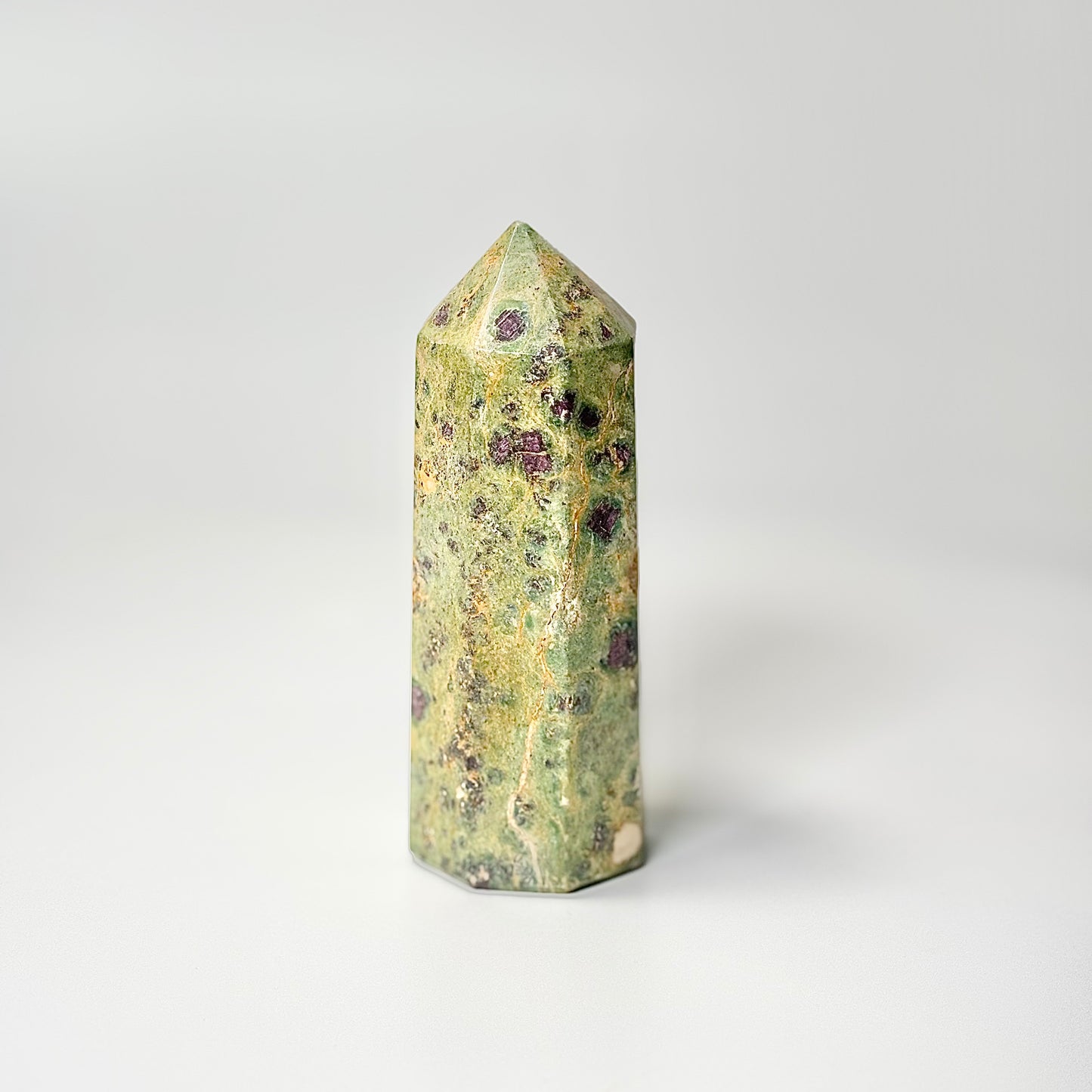 Eight Facet Ruby in Zoisite Tower – 390g - Vivid Colour & Balanced Design