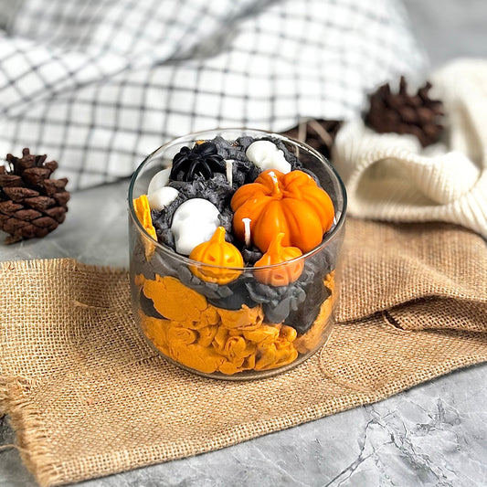 Midnight Pumpkin Marshmallow Scented Candle – Soy Wax