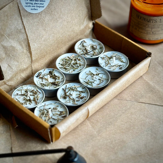 Rosemary Infused Soy Wax Tealight Candles – Unscented