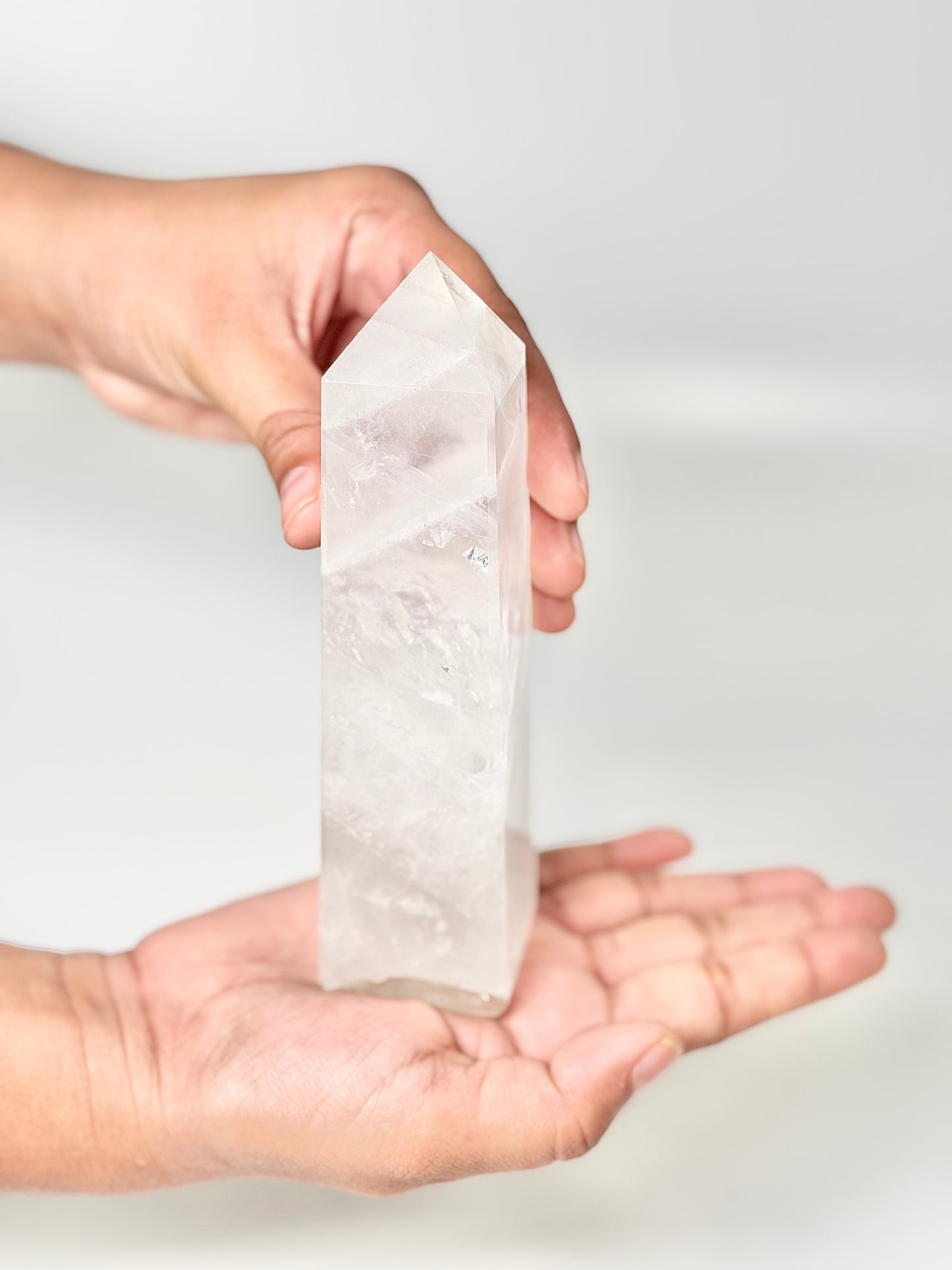 Four Facet Clear Quartz Tower – 385g - Amplify, Align & Awaken