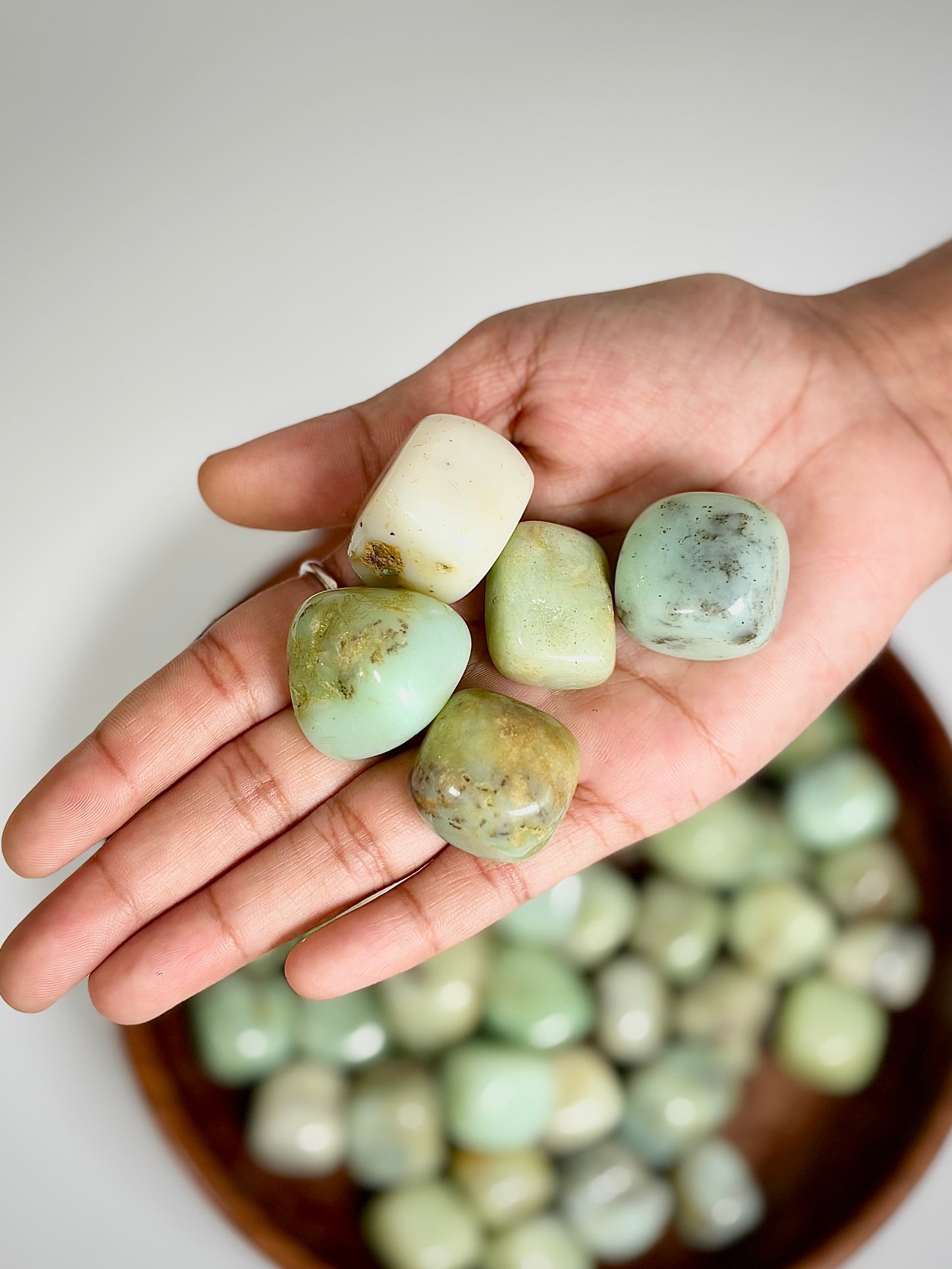 Chrysoprase Tumble Stone – 1 Piece | The Lilith Store