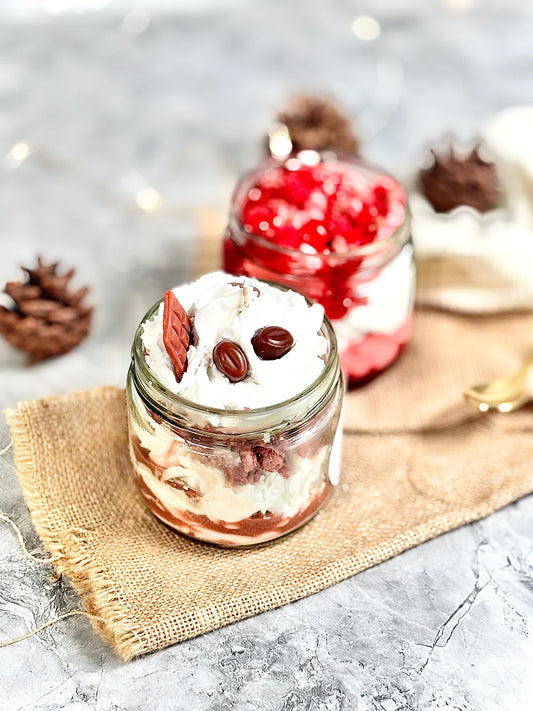 Set of 2 Dessert Candles – Strawberry Cheesecake & Choco Coffee Cheesecake