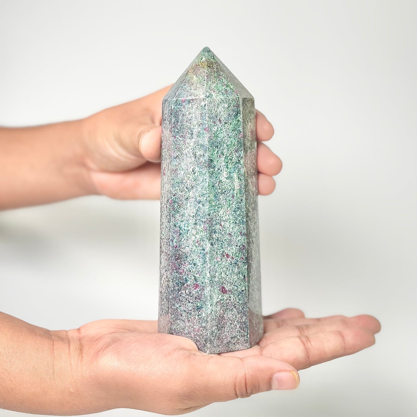 Eight Facet Ruby in Kyanite Tower – 758g -Distinctive Colour & Balanced Form