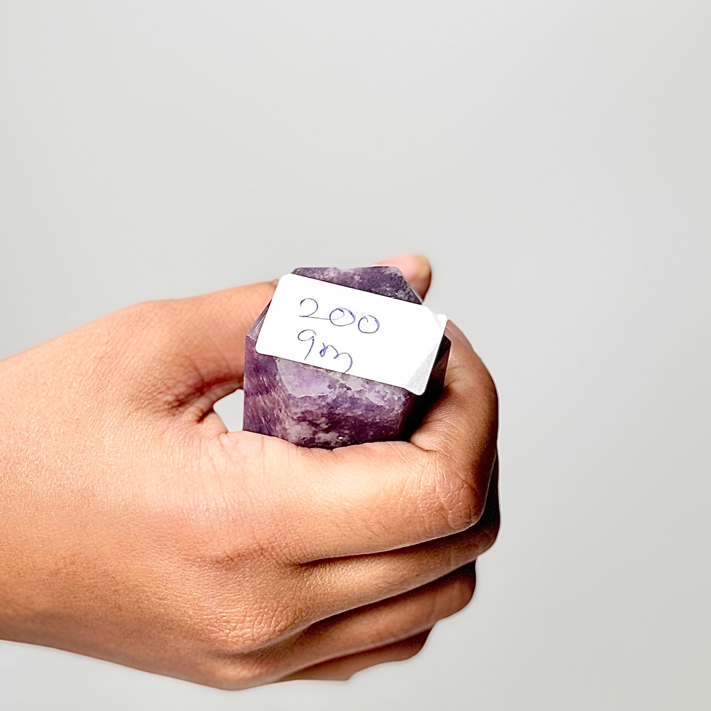 Eight Facet Lepidolite Tower – 200g - Gentle Presence & Refined Balance