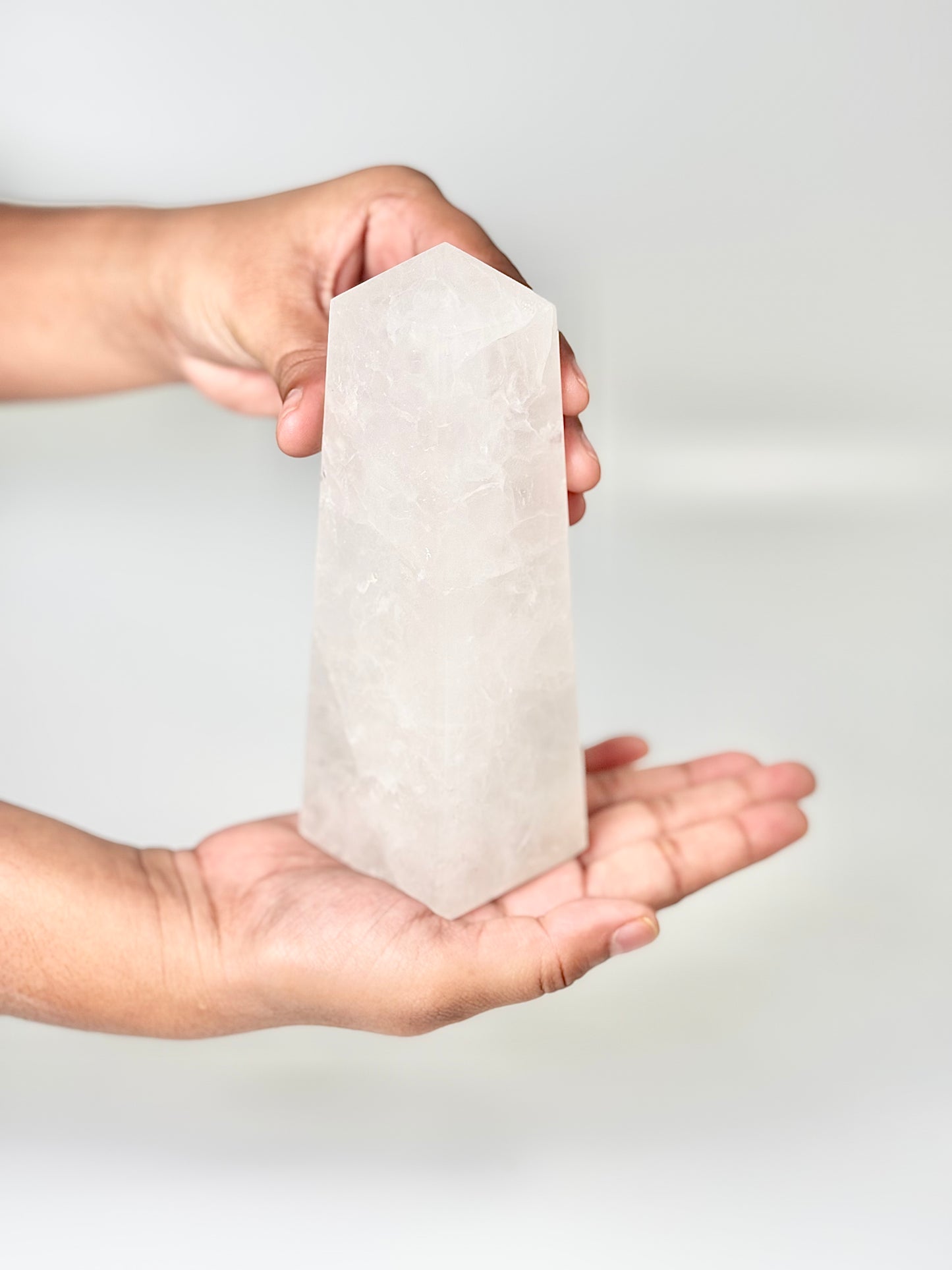 Four Facet Clear Quartz Tower – 690g - Amplify, Align & Awaken