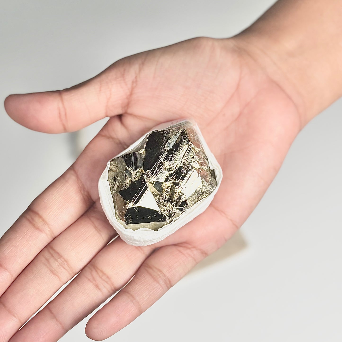 Peruvian Pyrite Cluster – 94g - Golden Brilliance & Striking Presence