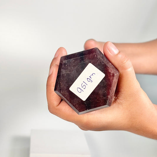 Strawberry Quartz Six -Facet Tower – 951g - Heart Chakra • Radiate Love • Embrace Joy