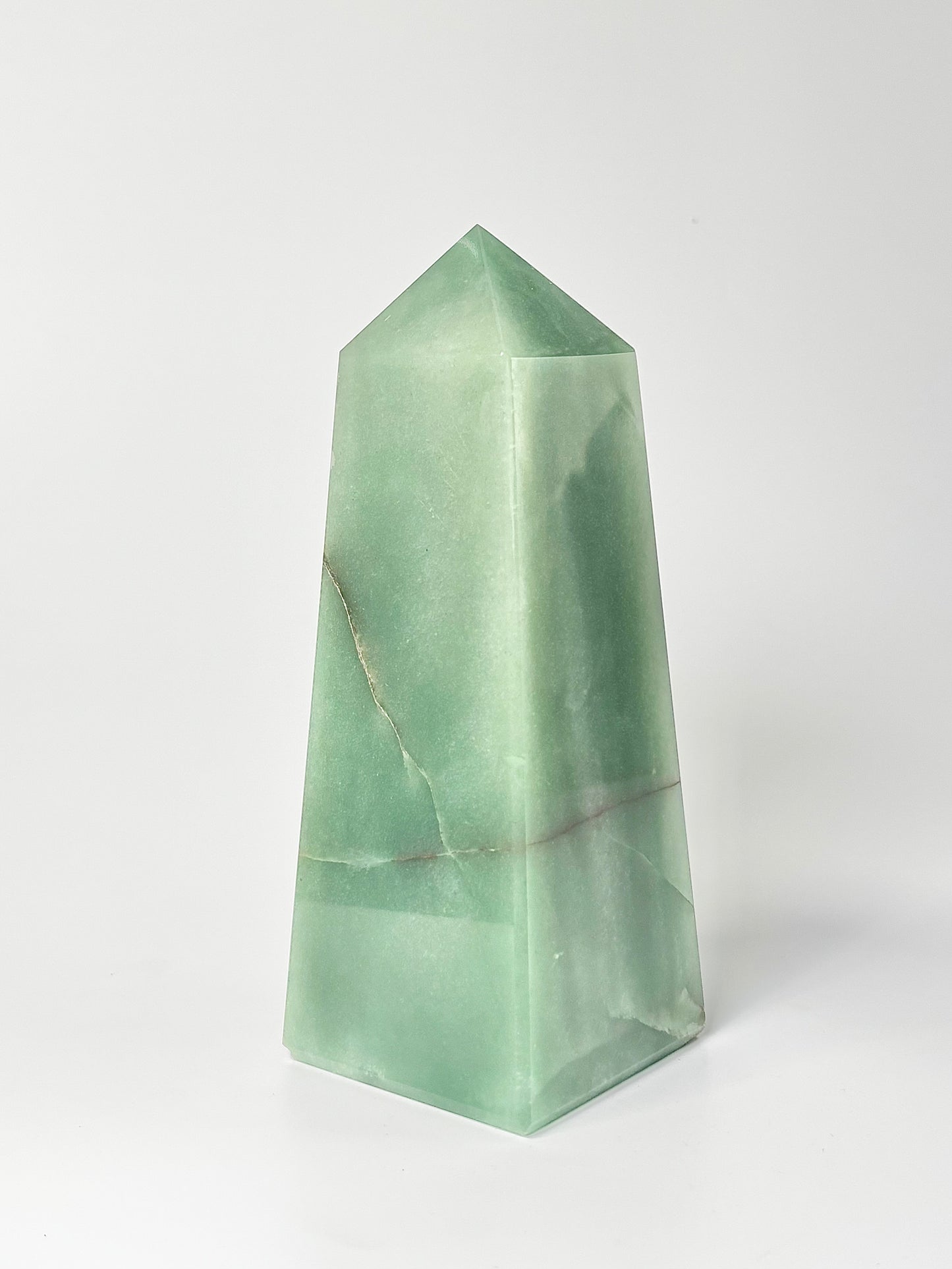 Four Facet Green Aventurine Tower – 1.2kg - Fresh Tones & Grounded Symmetry