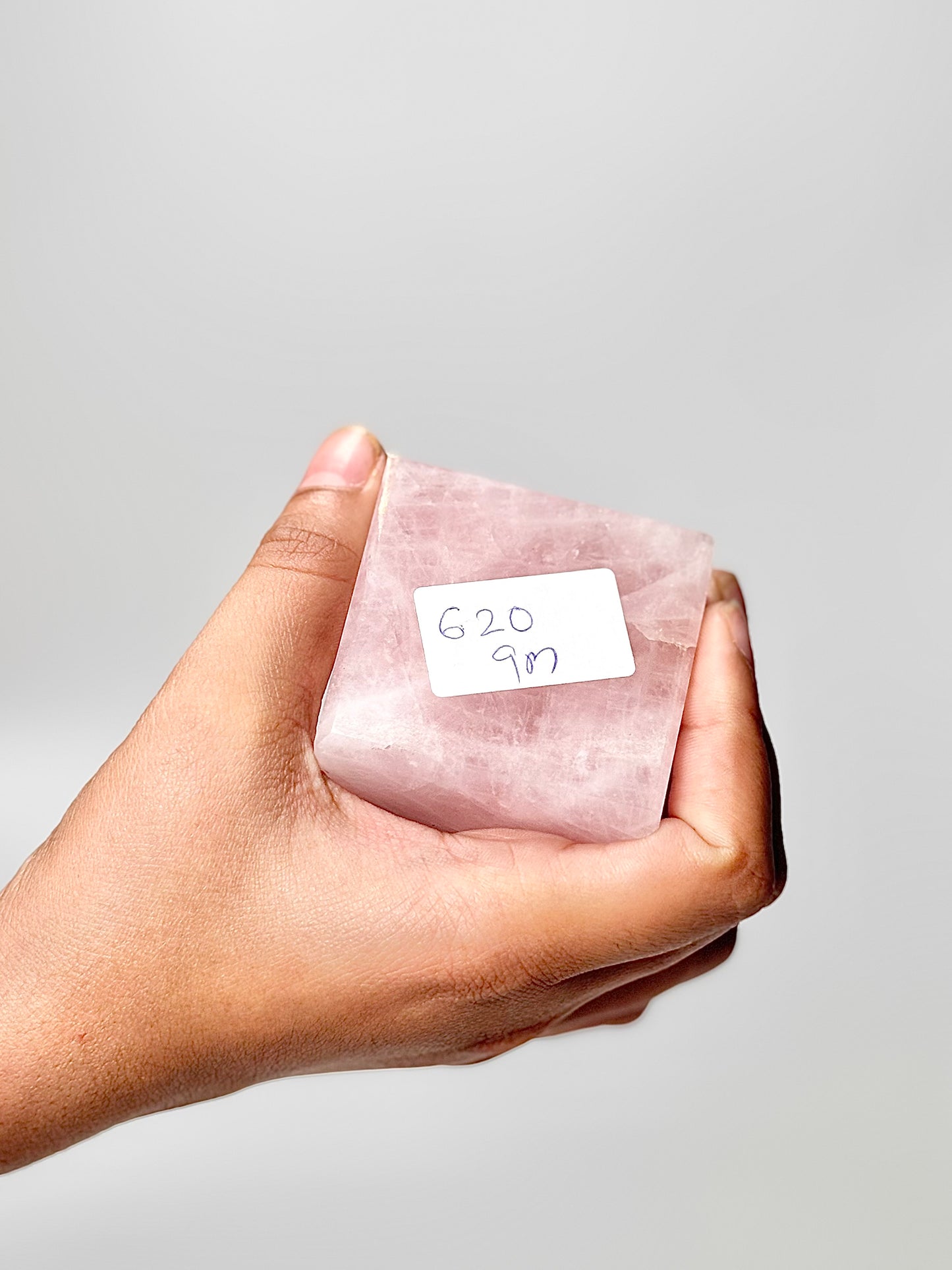 Four Facet Rose Quartz Tower – 620g - Soft Elegance & Balanced Design