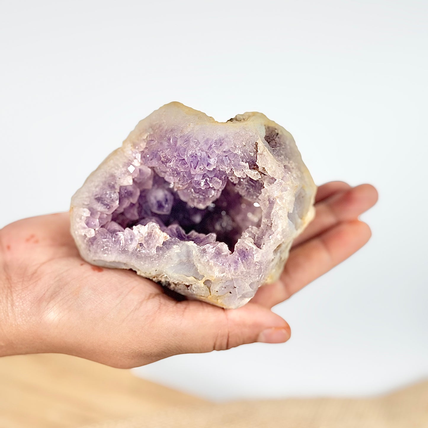 Amethyst Cluster - 324 Gm | Helps activating Third Eye & Psychic abilities