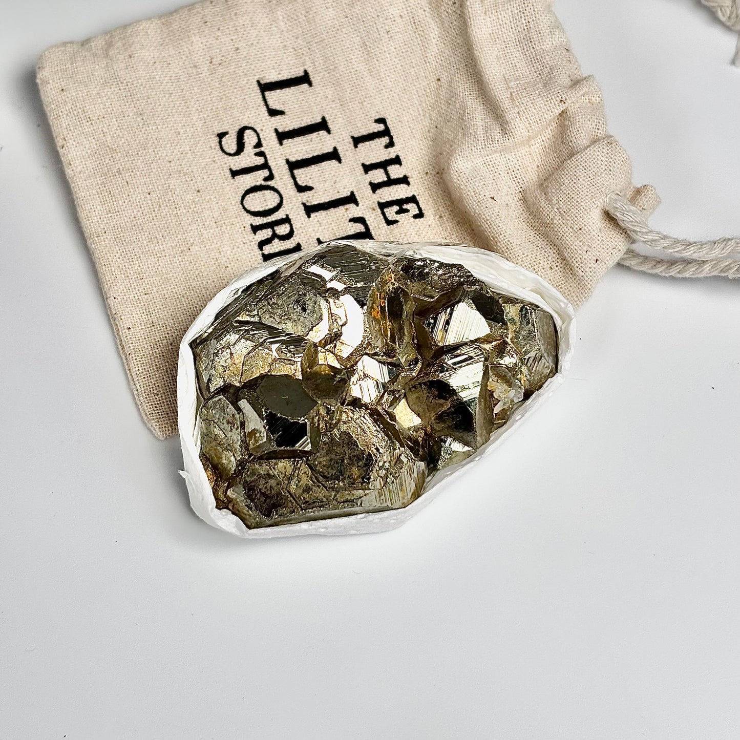 Peruvian Pyrite Cluster – 170g -Golden Brilliance & Striking Presence