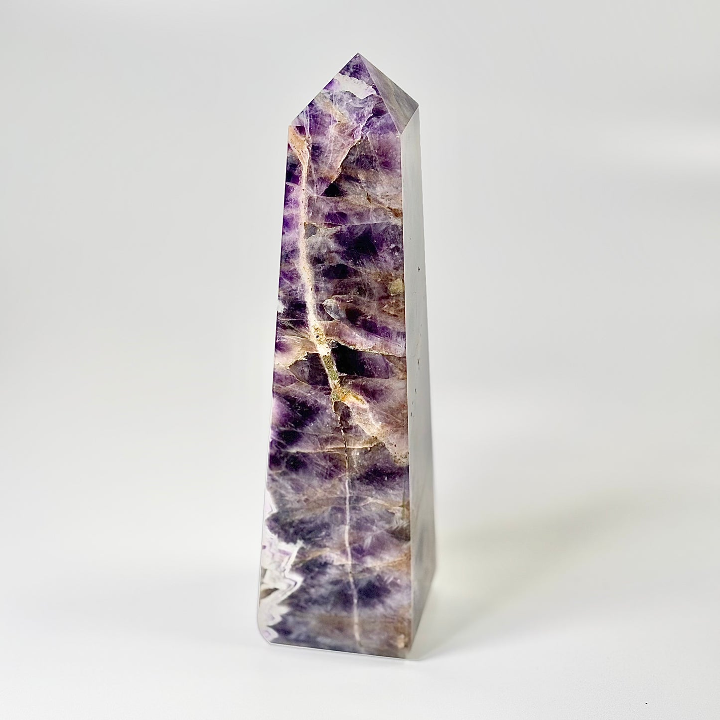 Four Facet Chevron Amethyst Tower – 870g - Amplified Intuition & Focused Healing