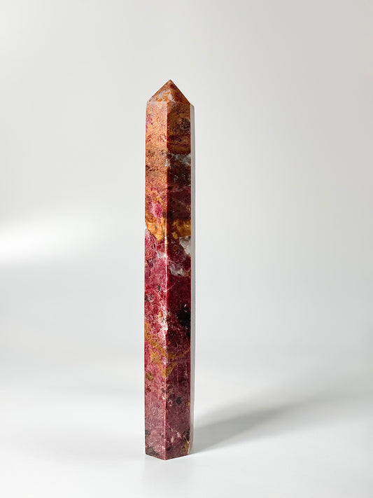 Super Pink Rhodonite Tower 1.4 Kg – Emotional Healing & Heart Alignment