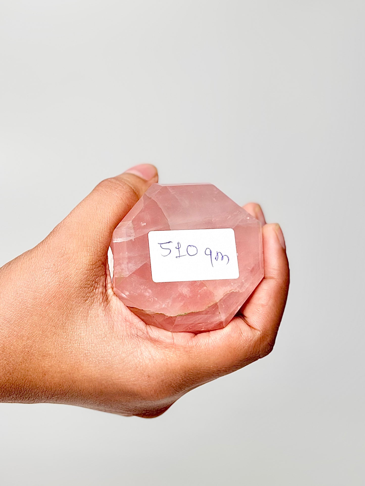 Eight Facet Rose Quartz Tower – 510g - Elegance, Warmth & Gentle Charm