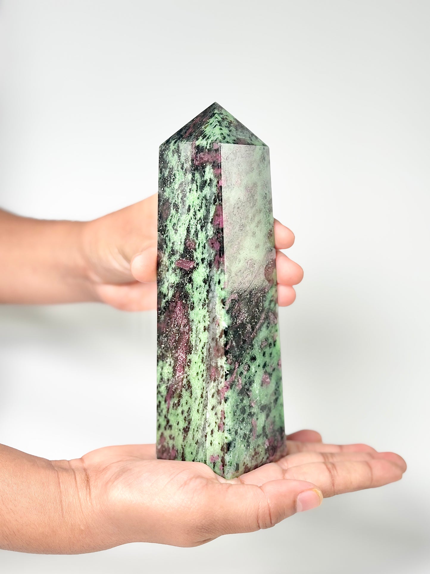 Four Facet Zoisite Tower – 710g - Earthy Tones & Grounded Symmetry