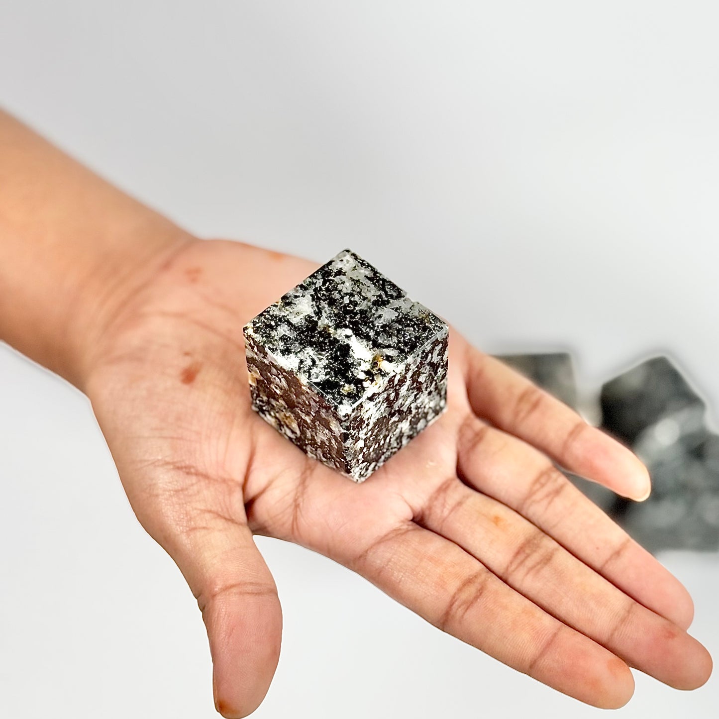 Zebra Jasper Cube - Focus