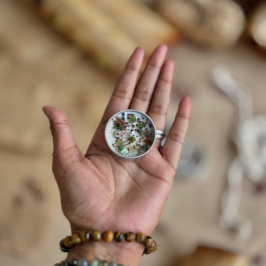 Cinnamon & Green Aventurine Soy Tealight Candle