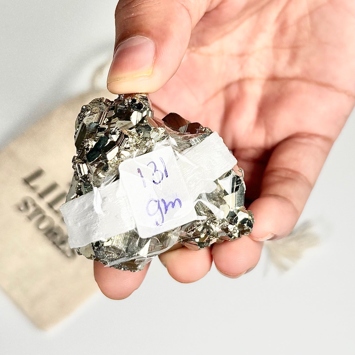 Peruvian Pyrite Cluster – 131g -Golden Brilliance & Striking Presence