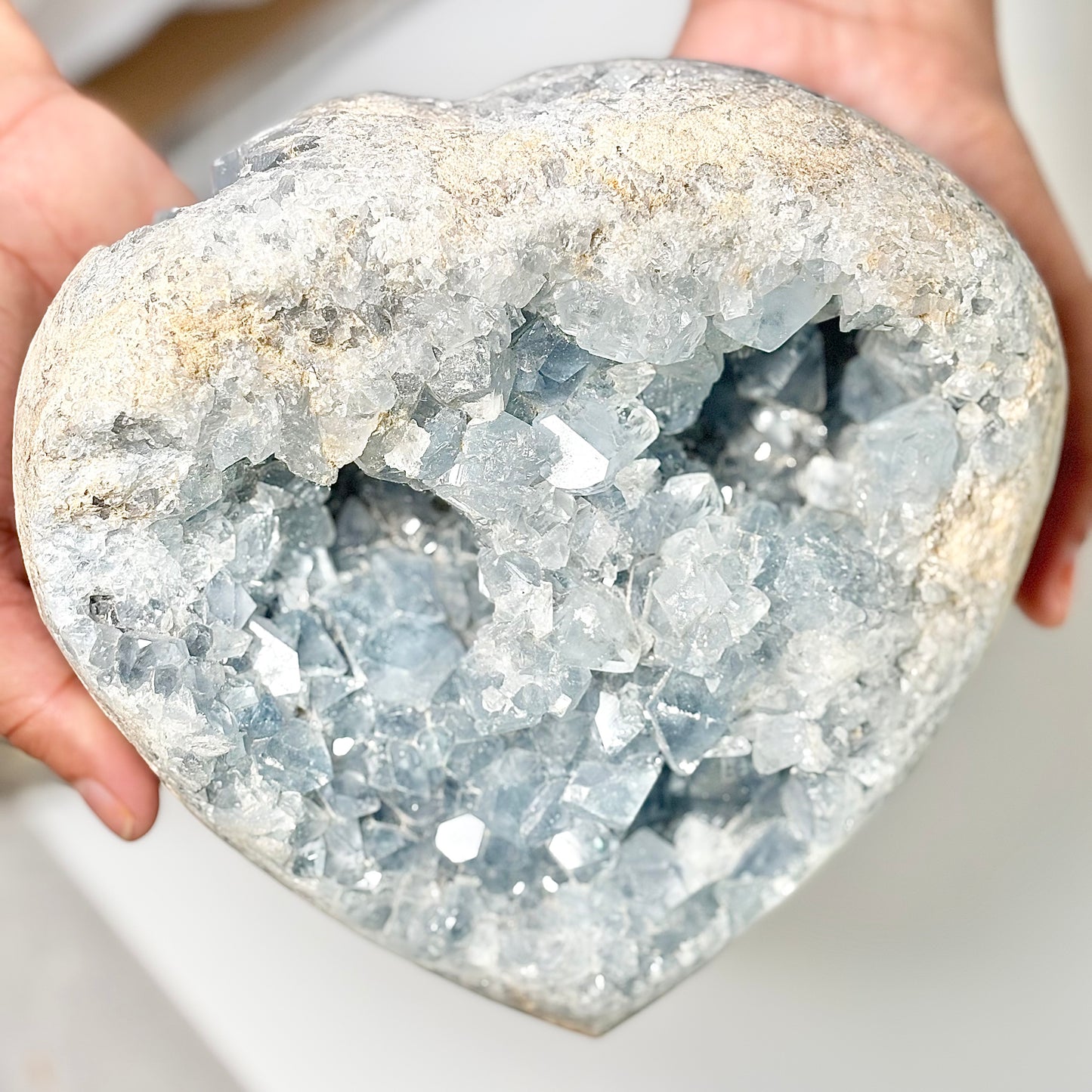 Celestite Cluster 3.2 Kg – Peace, Angelic Connection & Divine Clarity