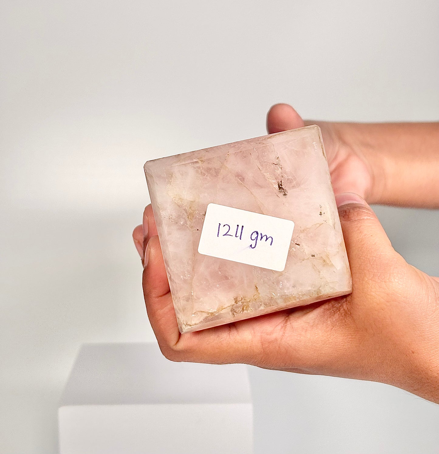 Rose Quartz Four-Facet Tower – 1211g - Attract Love • Heal Emotionally • Radiate Compassion