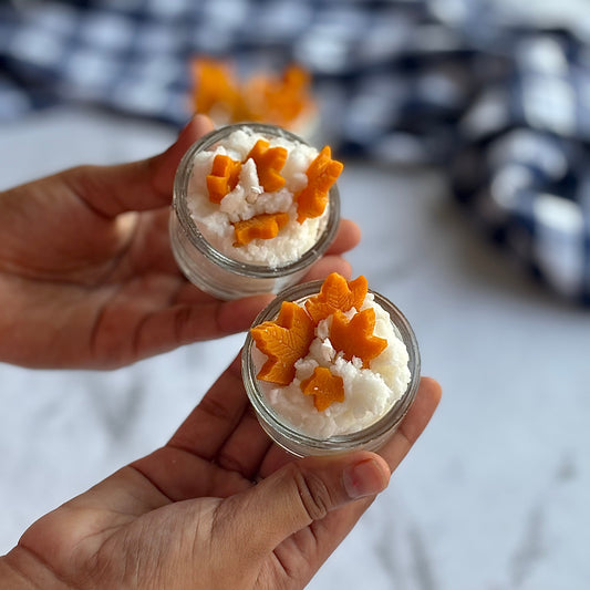 Mini Autumn Leaves Tea-lights - Pack of 2