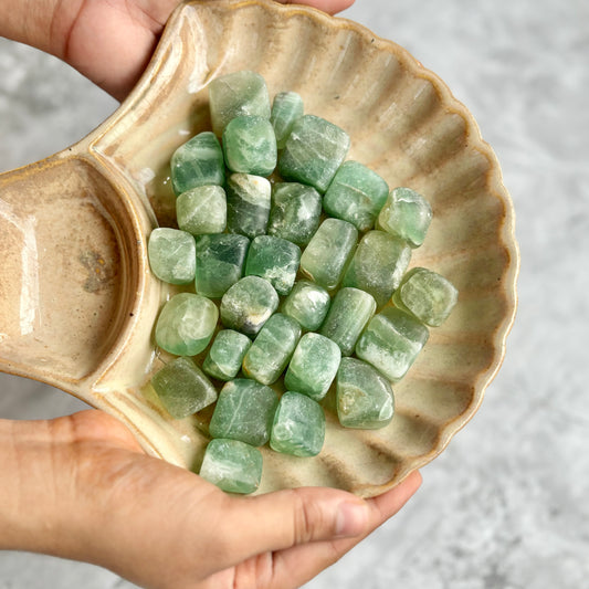 Green Fluorite Tumble Stone | Creativity & Intuition